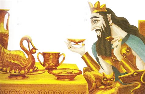 rei midas e o toque de ouro.